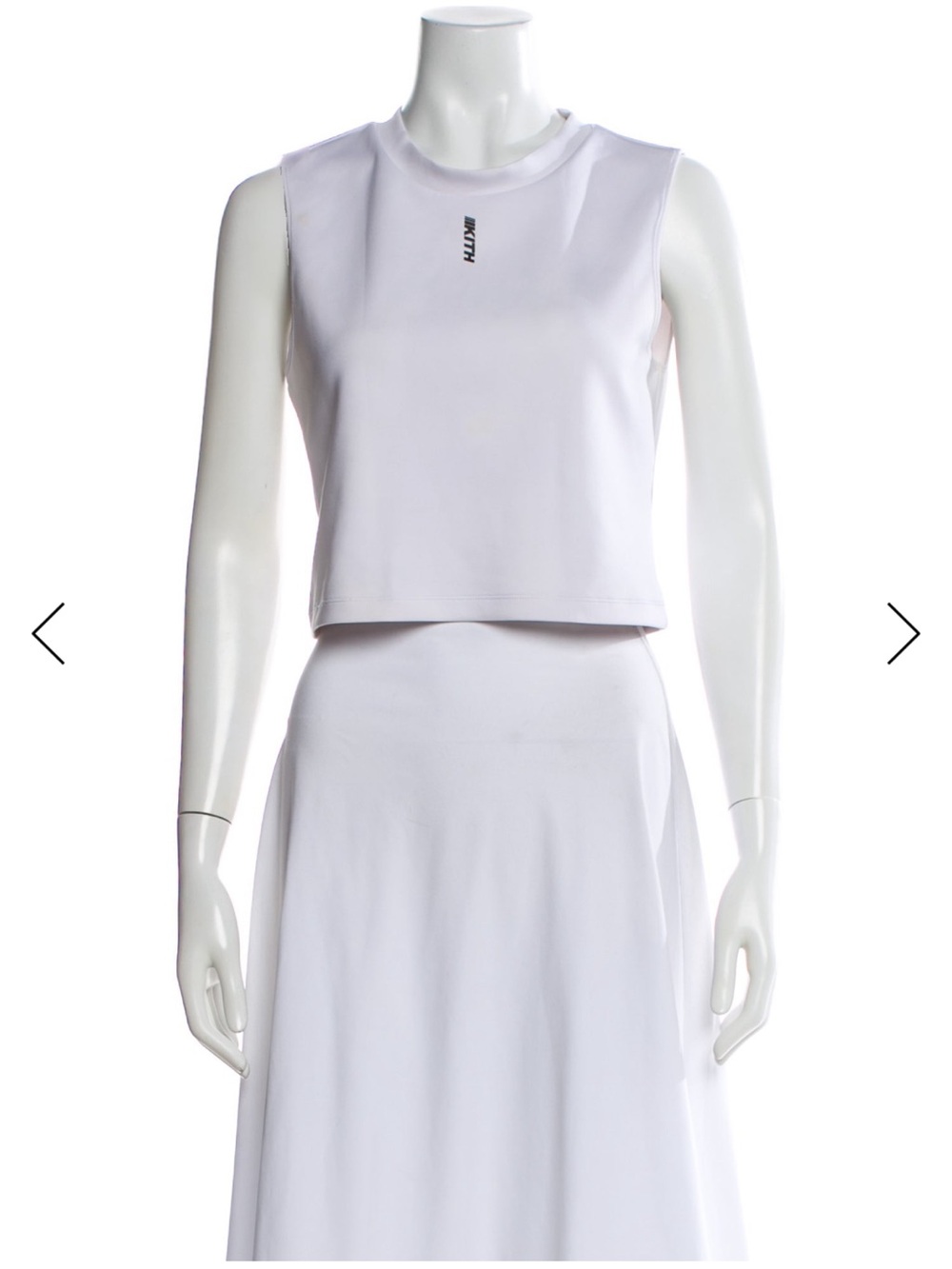 KITH Crew Neck Sleeveless Crop Top